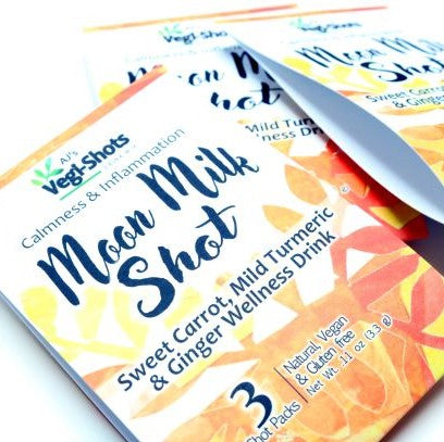 AJ's Vegi-Shots - Moon Milk Shot - Calmness and Inflammation -9 Servings
